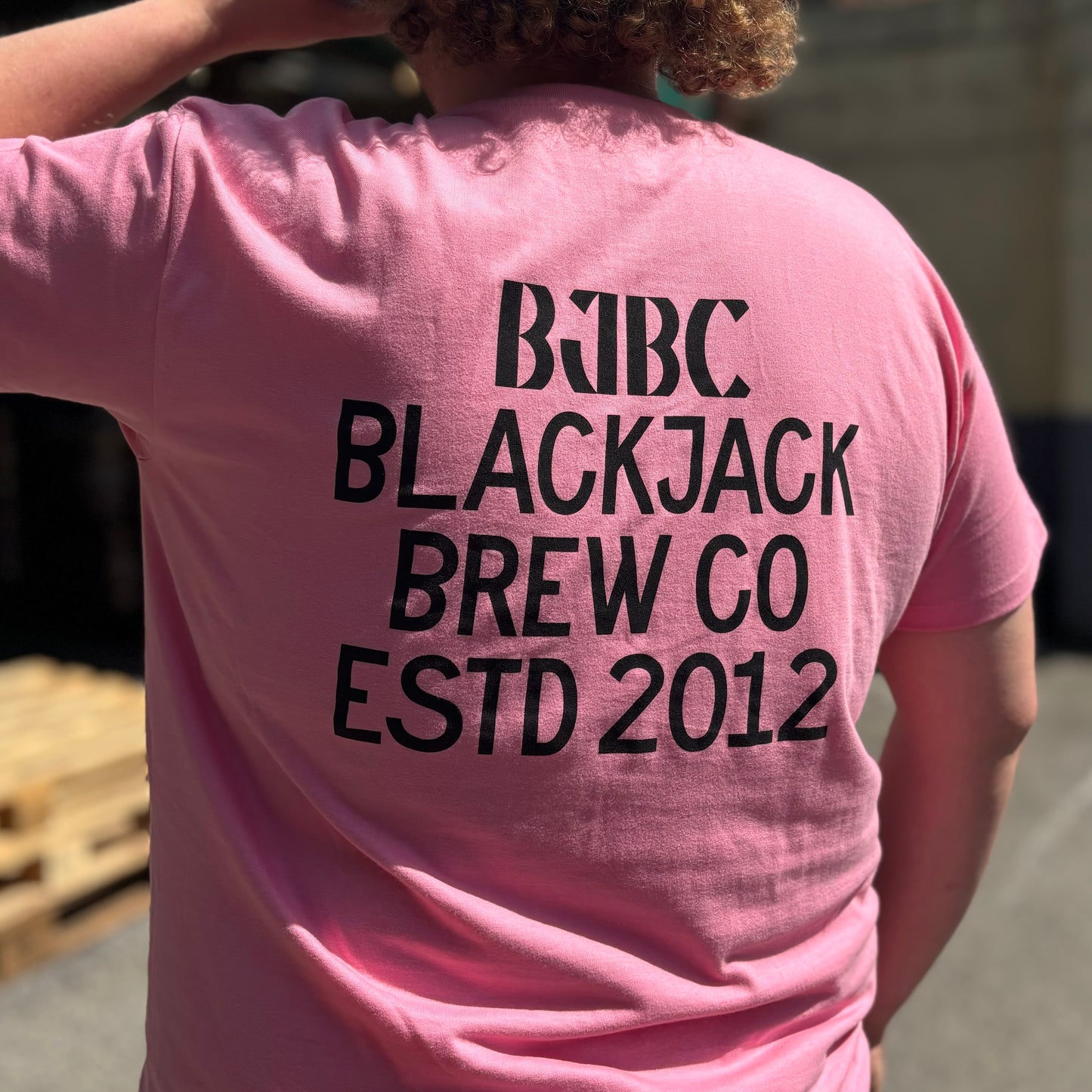 Jack Logo, Cross Text & Strapline - Screen Print T-Shirt - Orchid Pink